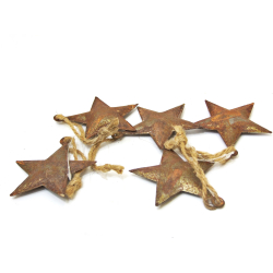 Gwiazda Gwiazdka metalowa blaszana Rdzawa 8cm